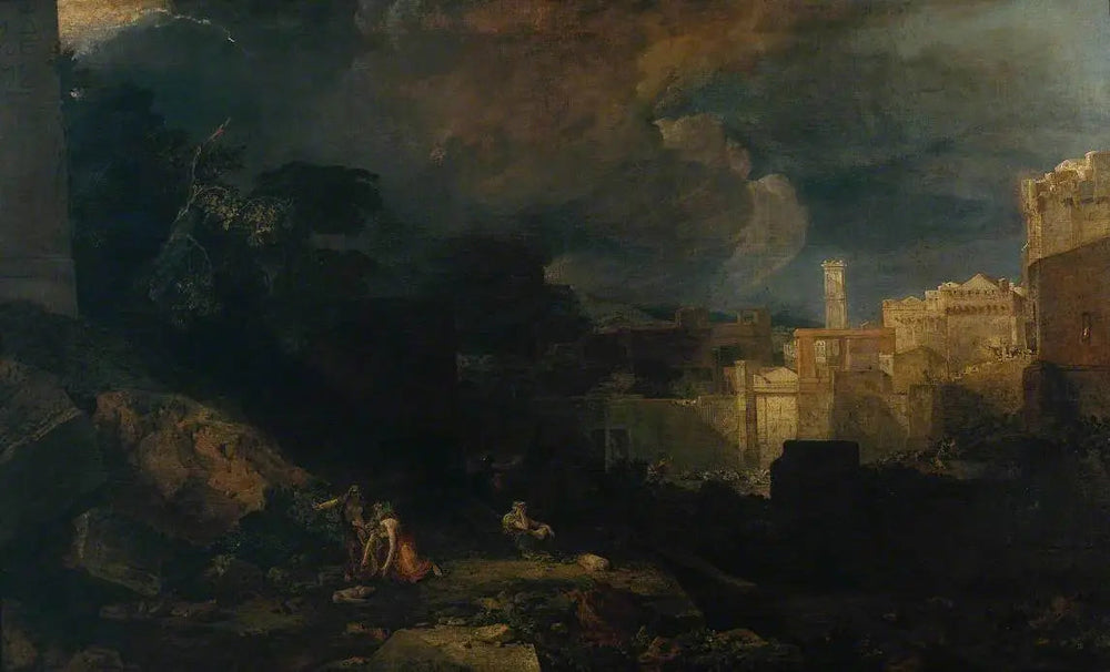 Reproduction du tableau « The Tenth Plague of Egypt - J. M. W. Turner » par Alpha Reproduction en peinture à l’huile
