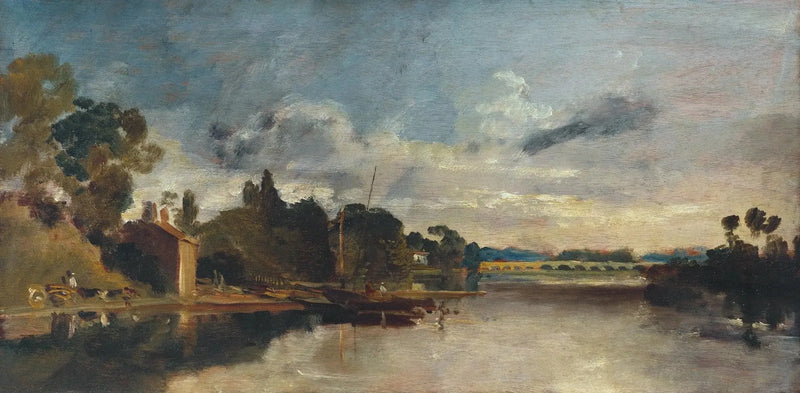 Themsen nära Walton Bridges - J. M. W. Turner