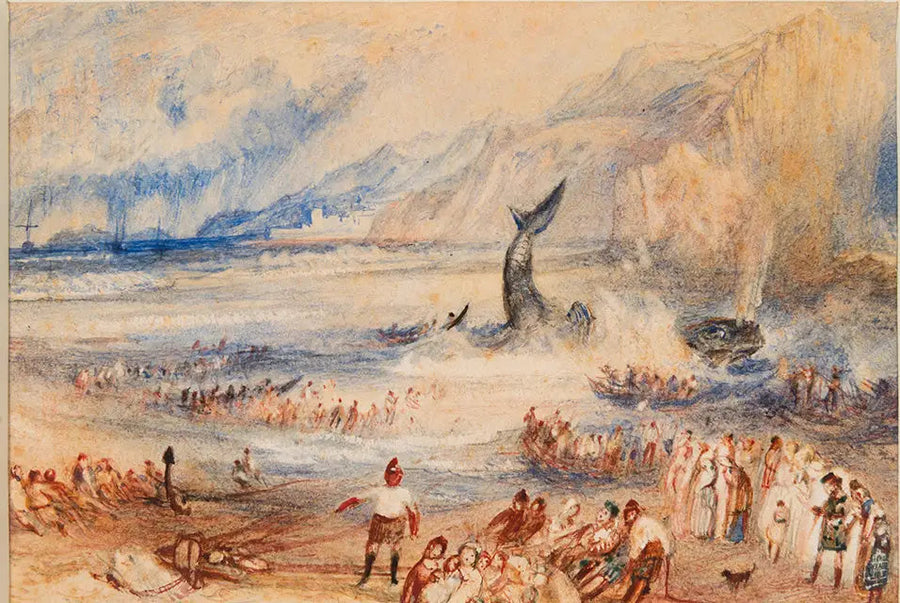 Valen på stranden - J. M. W. Turner