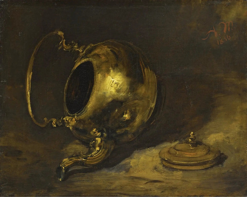 Kopp som är vänd upp och ner - Adolph von Menzel