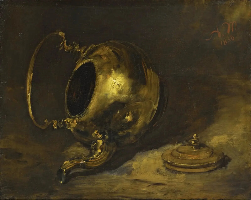 Kopp som är vänd upp och ner - Adolph von Menzel