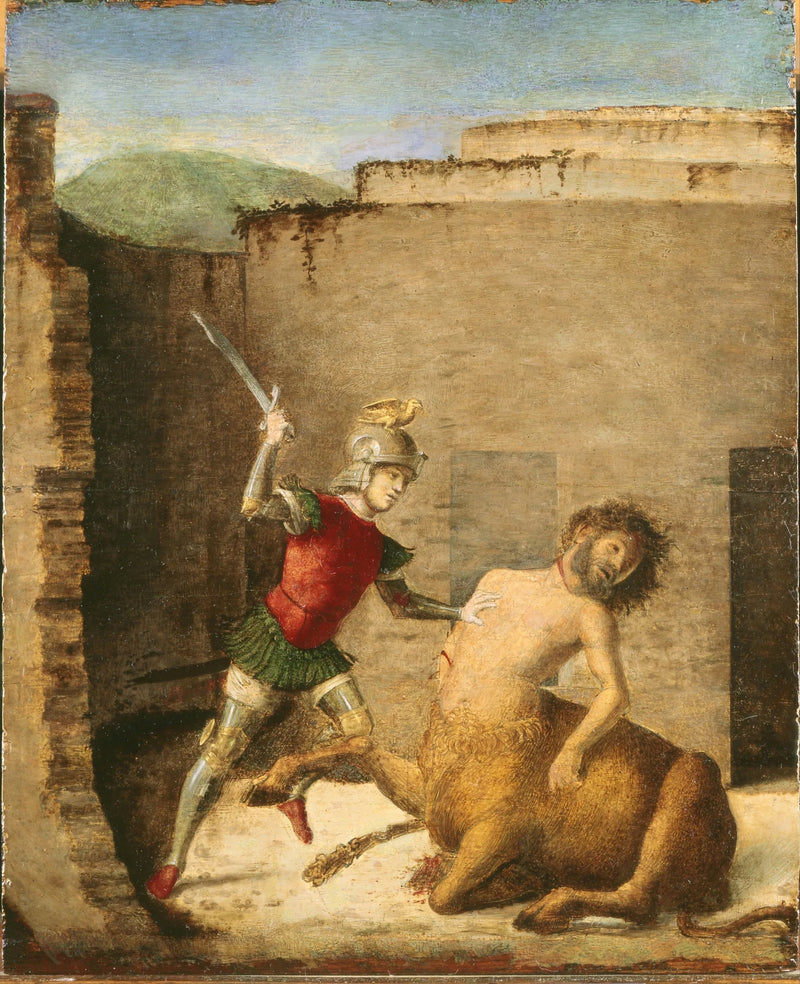 Thésée som dödar Minotauren - Cima da Conegliano