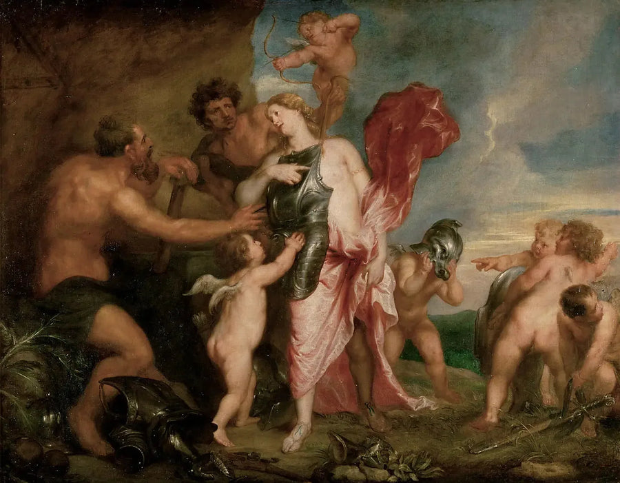 Thétis mottar vapen från Hephaistos för Achilles - Antoine van Dyck