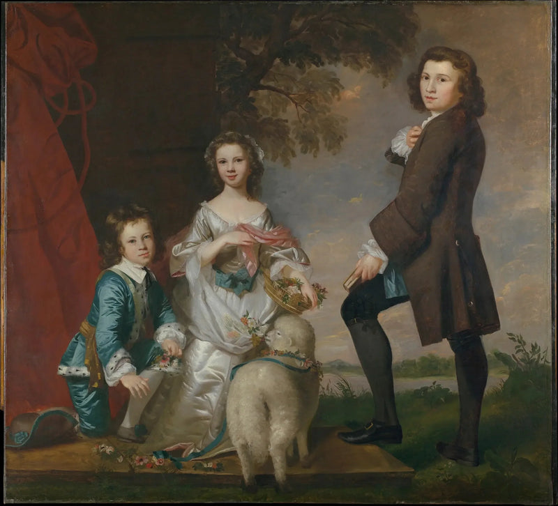 Thomas (1740–1825) och Martha Neate (1741–efter 1795) med sin förmyndare, Thomas Needham - Joshua Reynolds