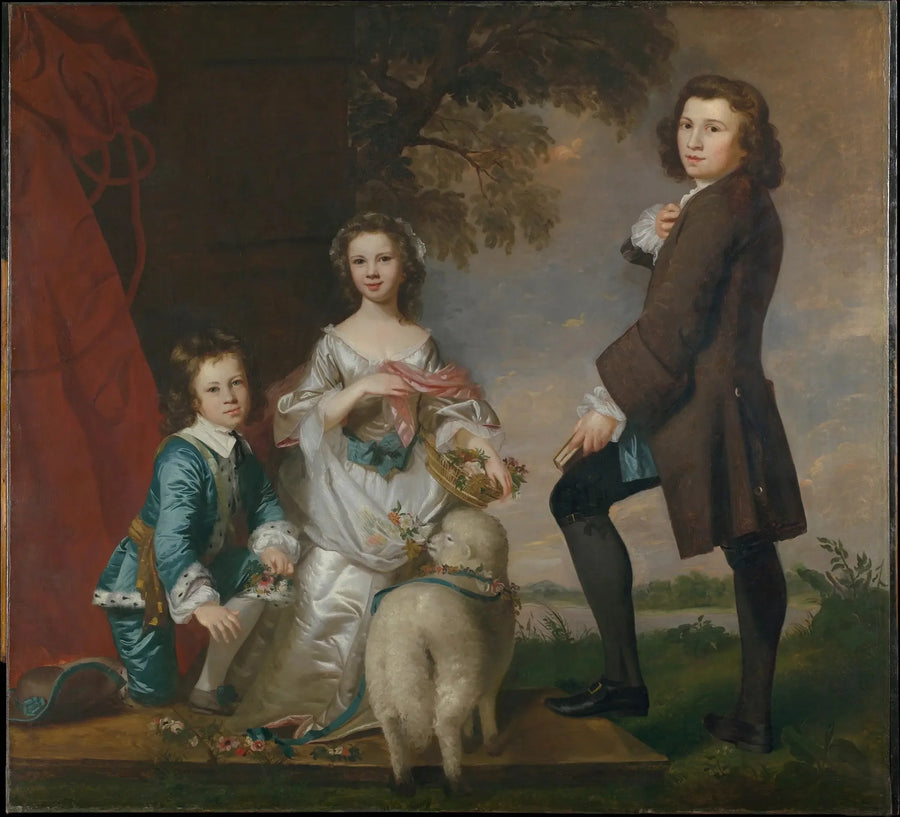 Thomas (1740–1825) och Martha Neate (1741–efter 1795) med sin förmyndare, Thomas Needham - Joshua Reynolds