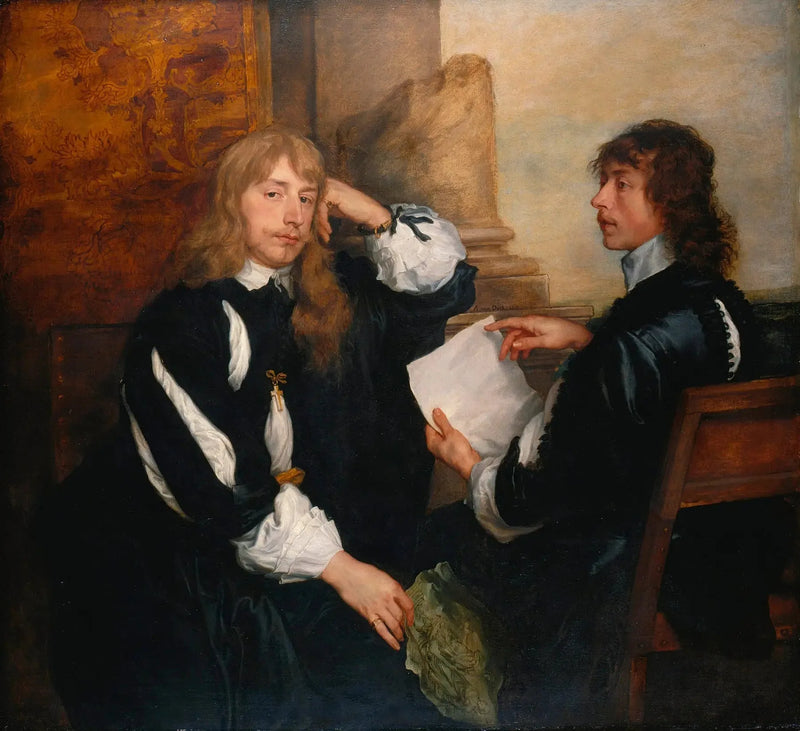 Thomas Killigrew och William, Lord Crofts (?) - Antoine van Dyck
