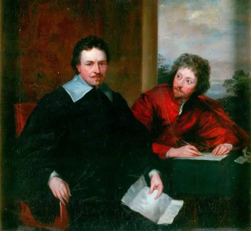 Thomas Wentworth (1593–1641), 1:e earl av Strafford, och hans sekreterare Sir Philip Mainwaring (1589–1661) - Antoine van Dyck