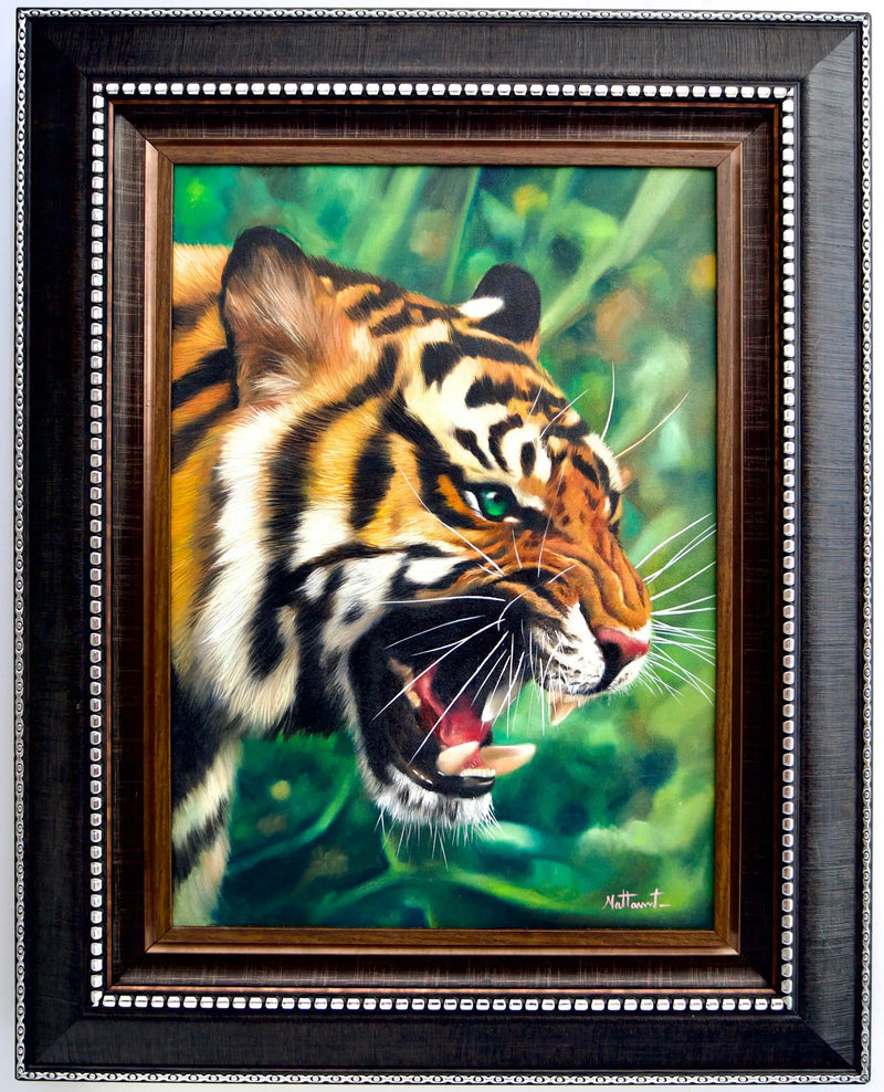 Grönögd Tiger | 50 x 70 cm