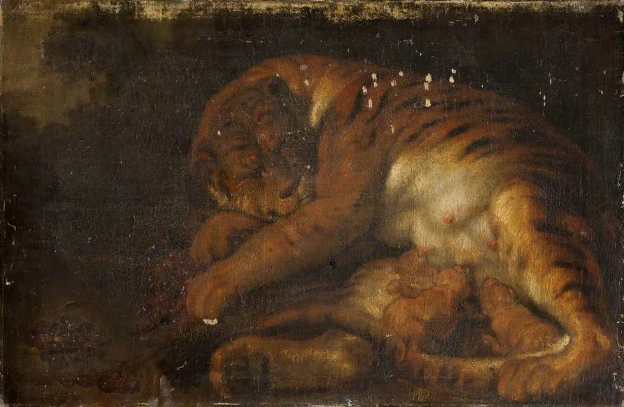 Tigerhona och hennes ungar - Peter Paul Rubens