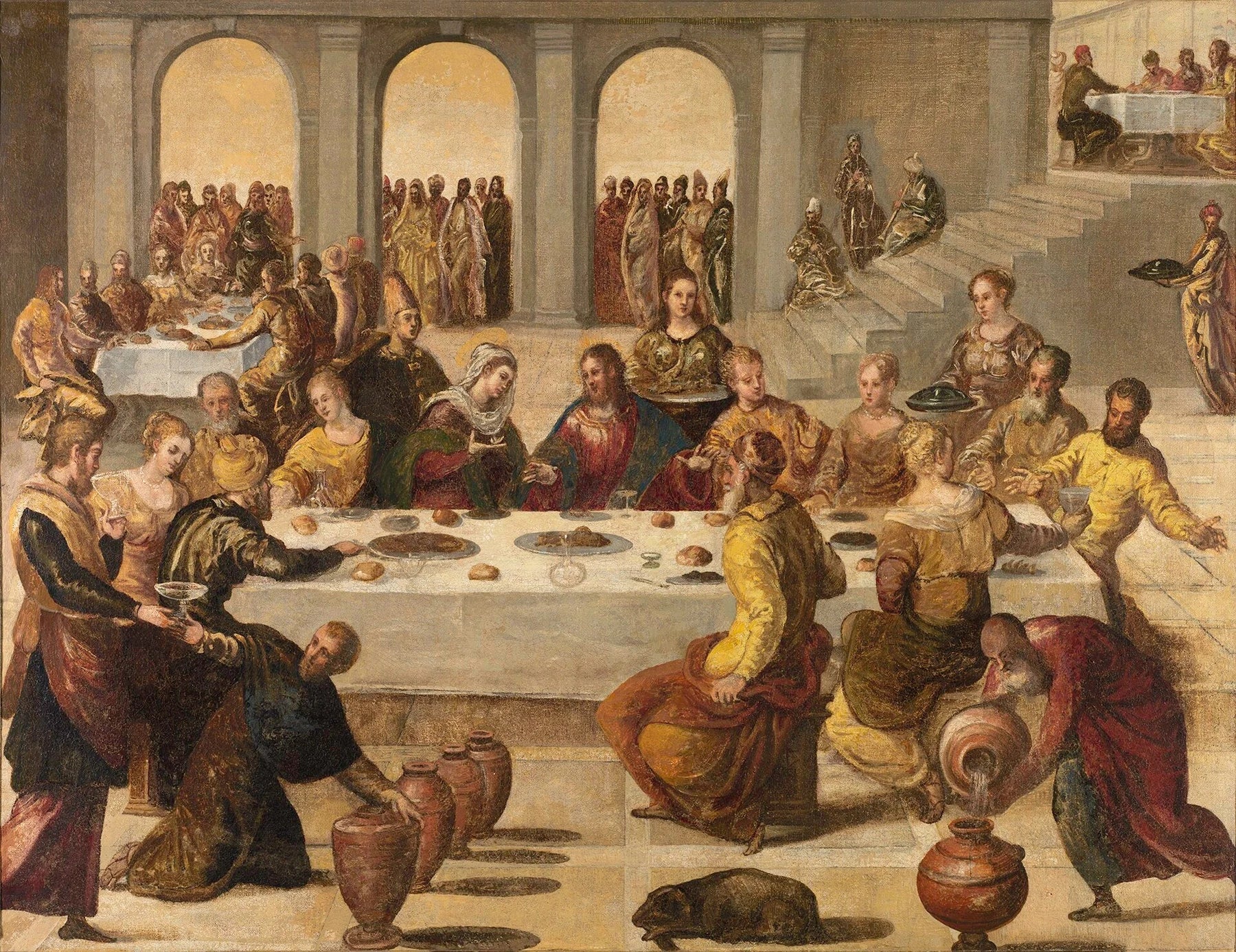 The Wedding Feast at Cana, peinture de Le Tintoret