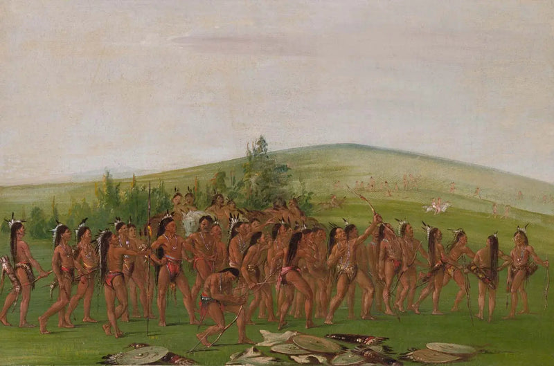 Mandan-bågskytte - George Catlin