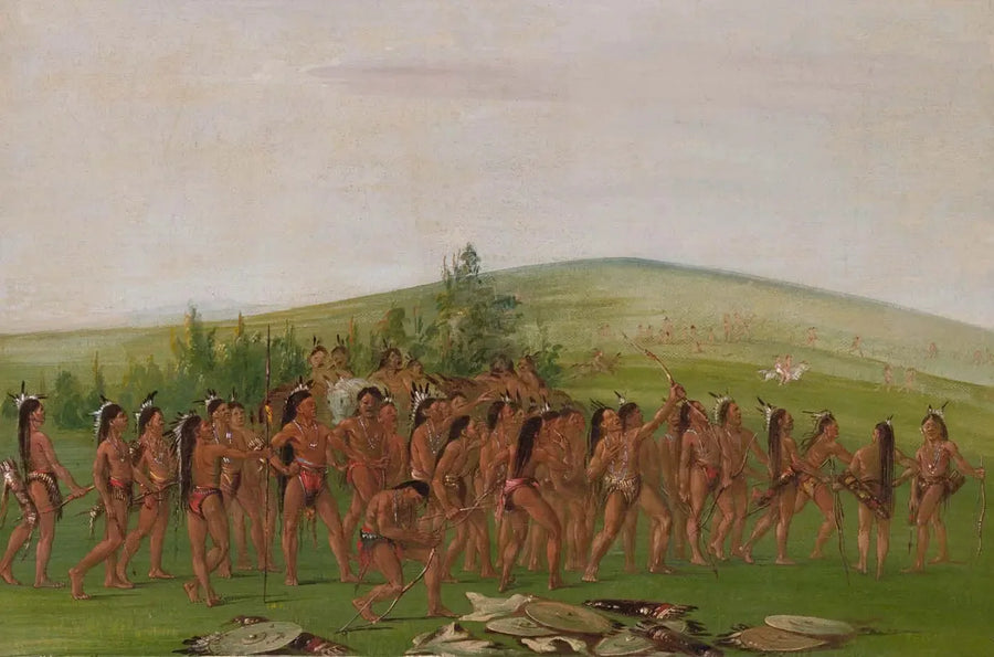 Mandan-bågskytte - George Catlin