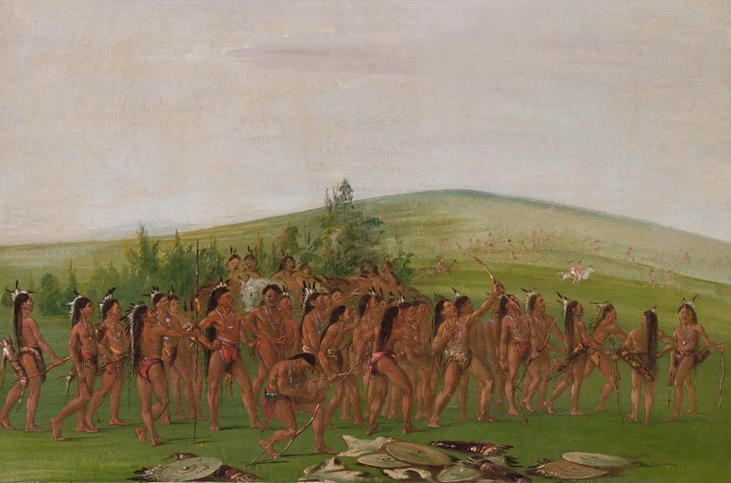 Mandan-bågskytte - George Catlin