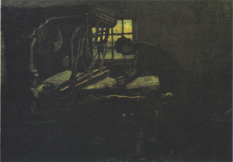 Tisserand som arrangerar trådarna - Vincent van Gogh