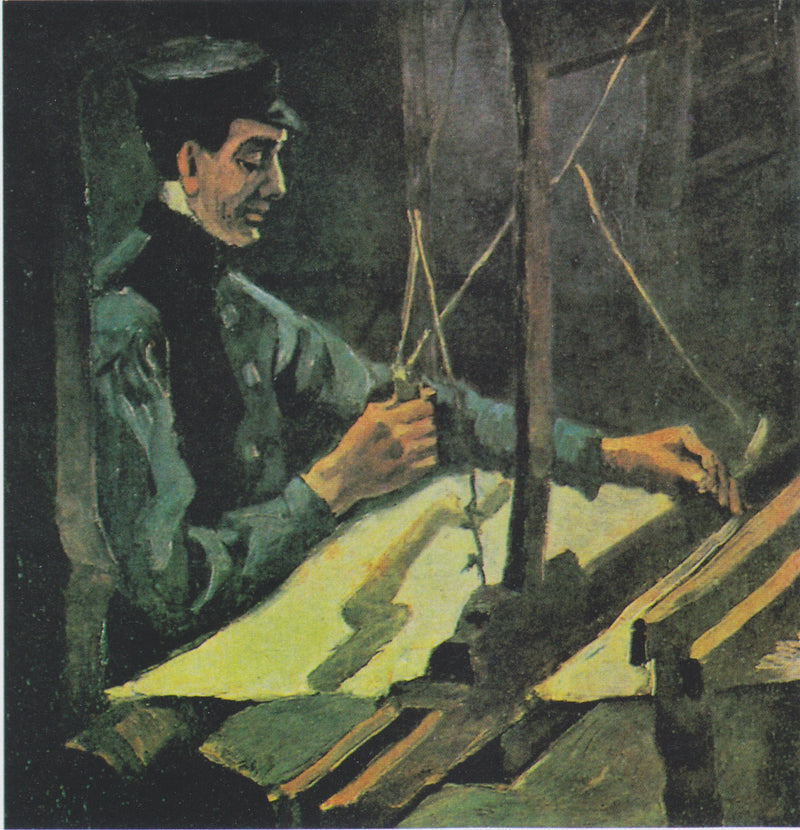 Vävare vänd åt höger (halvfigur) - Vincent van Gogh