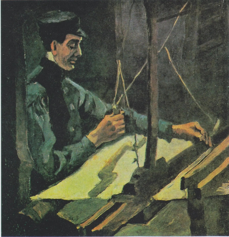 Vävare vänd åt höger (halvfigur) - Vincent van Gogh