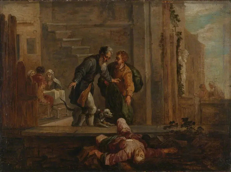 Tobie och den döde israeliten (efter Domenico Fetti) - David Teniers den yngre
