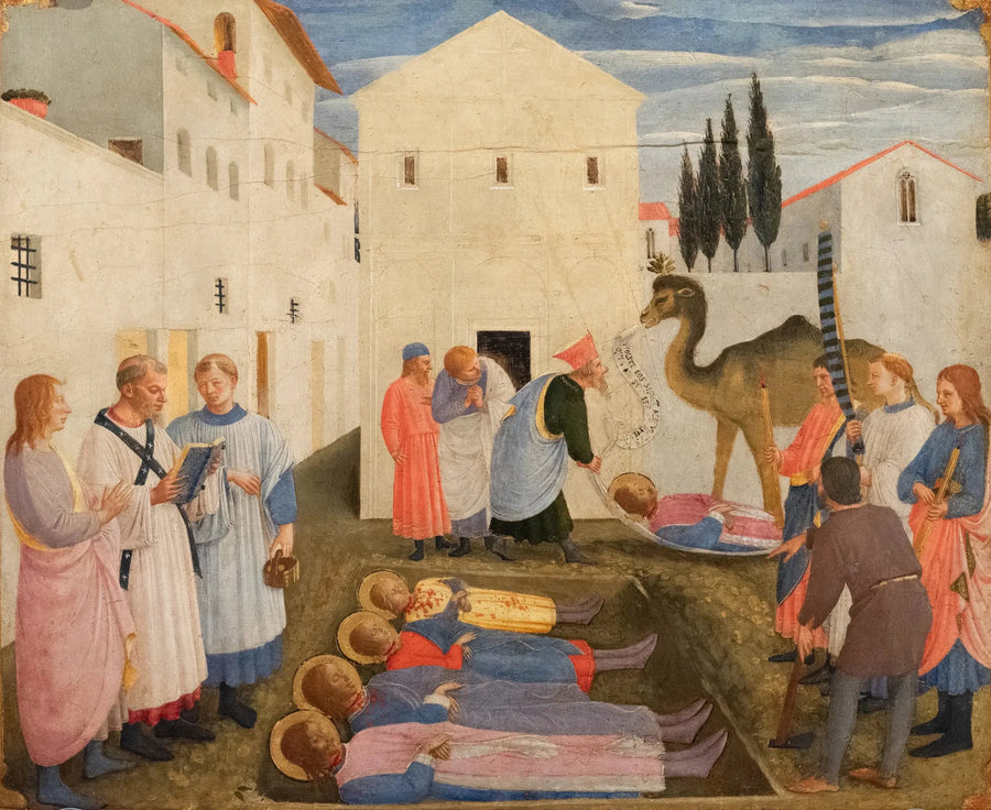 Saint Côme och Saint Damien gravplats - Fra Angelico