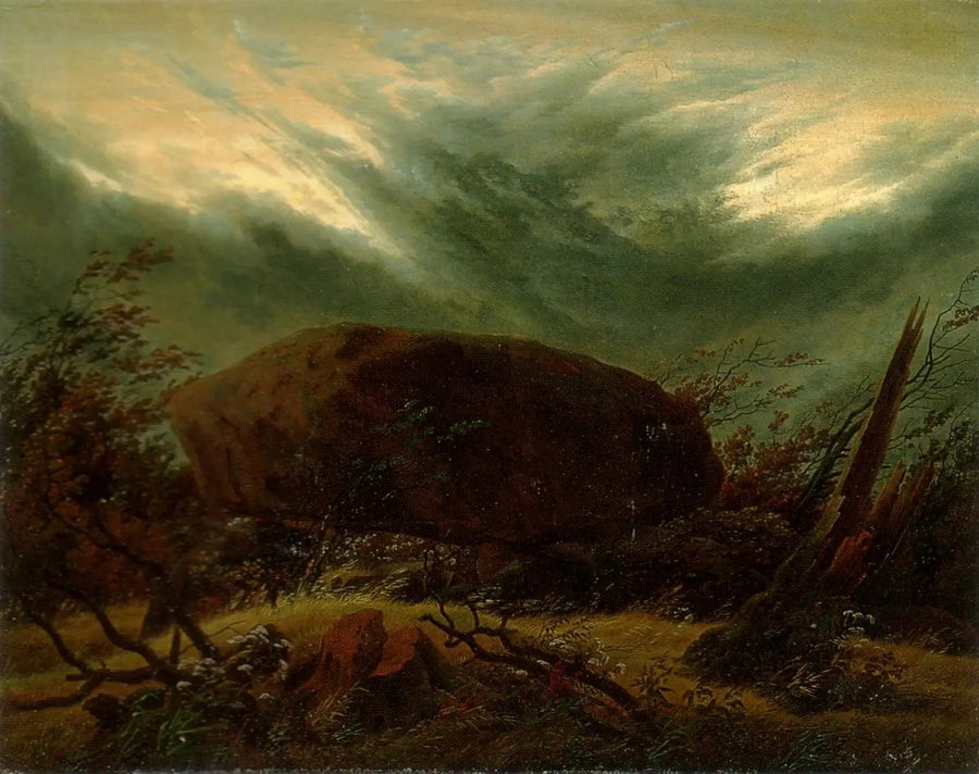 Höstgrav - Caspar David Friedrich