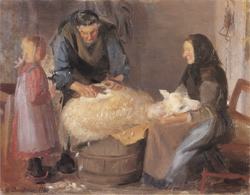 Fårskötsel - Anna Ancher