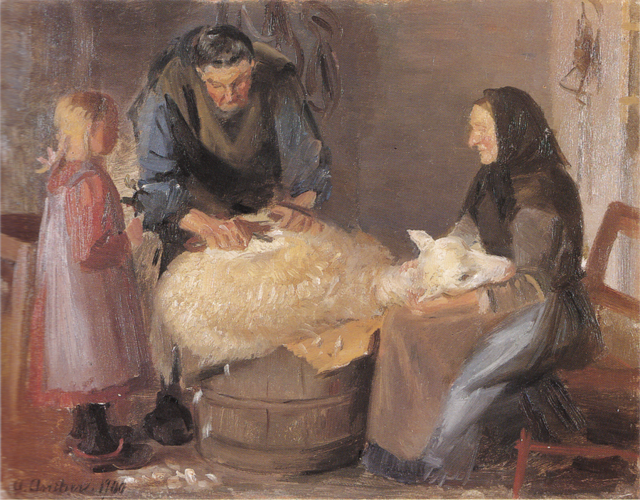 Fårskötsel - Anna Ancher
