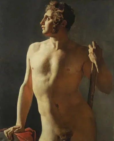 Torso (halvkroppsmålning) - Jean-Auguste-Dominique Ingres