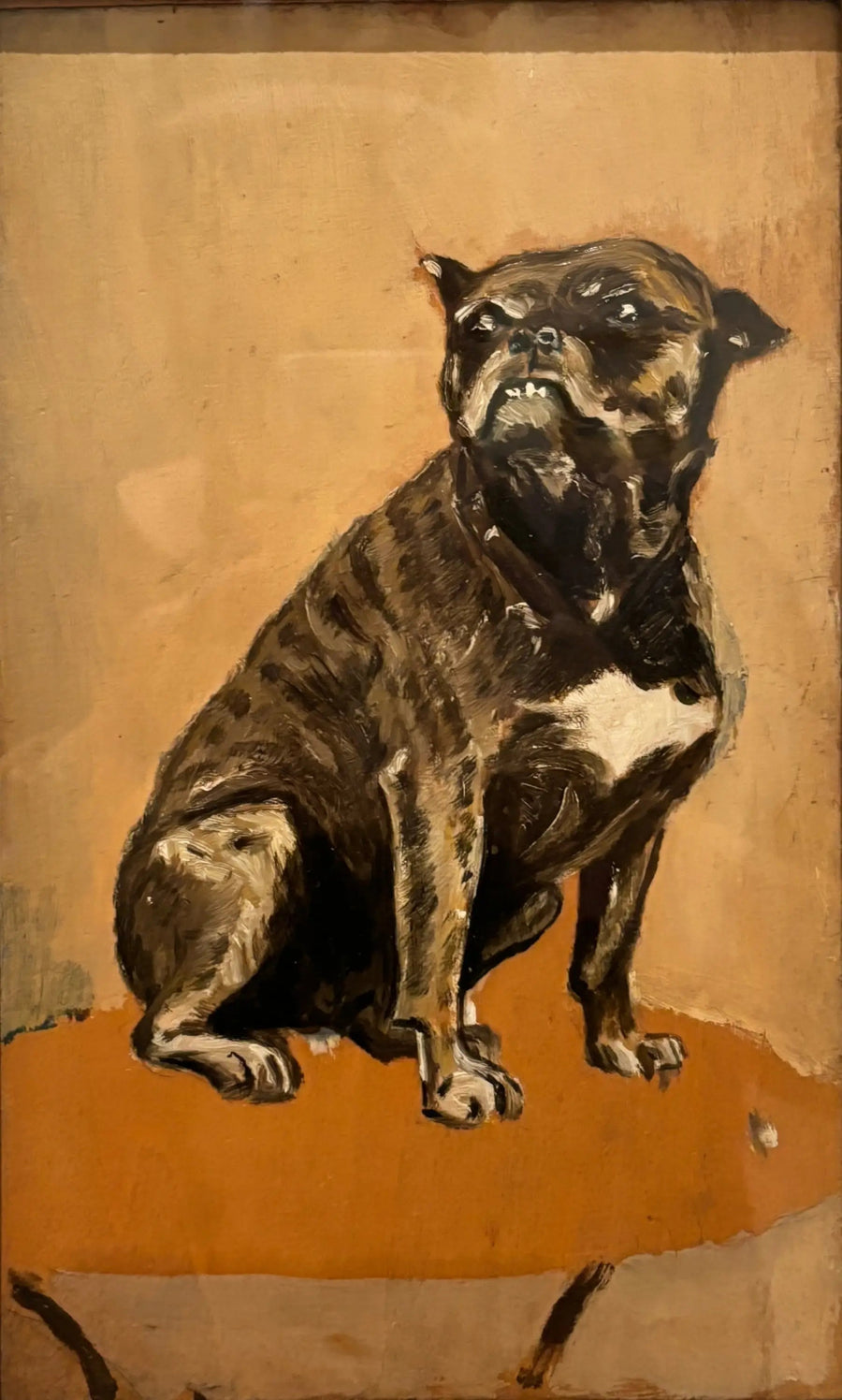 Beröring, sittande vid ett bord - Henri de Toulouse-Lautrec