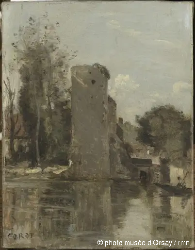 Turn vid vattnet - Jean-Baptiste Camille Corot