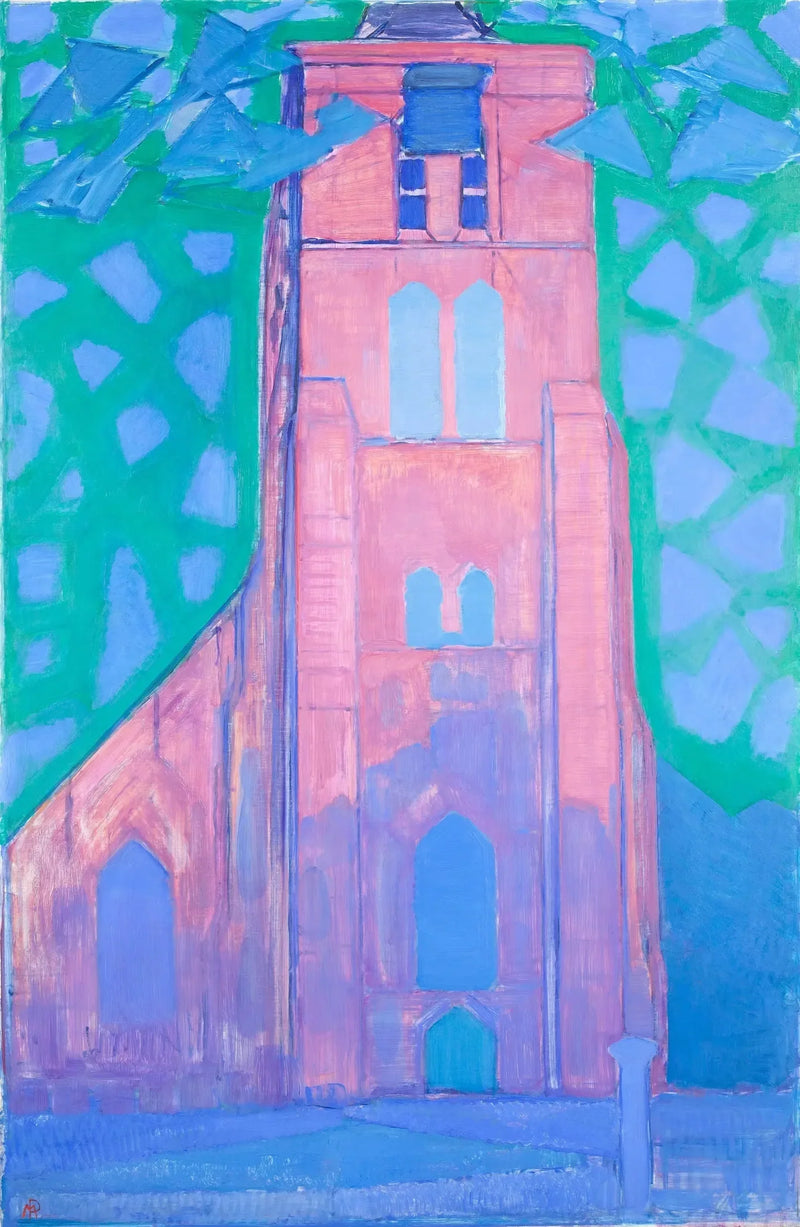 Zelandekyrkans torn - Piet Mondrian