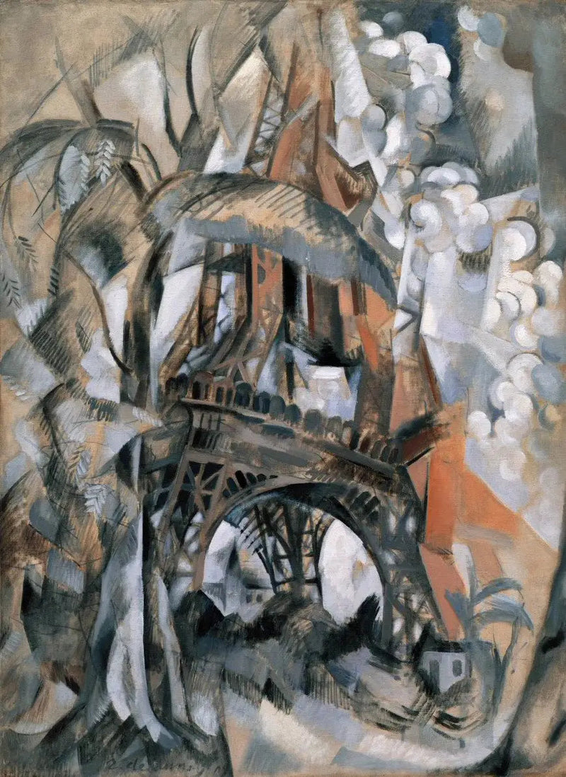 Eiffeltornet med träd - Robert Delaunay