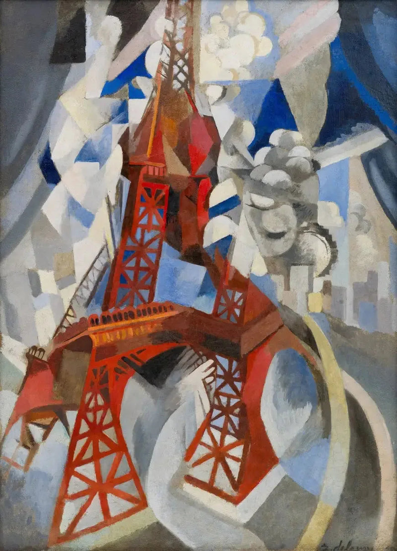 Röd Eiffeltorn - Robert Delaunay