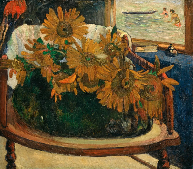 Solrosor på en fåtölj - Paul Gauguin