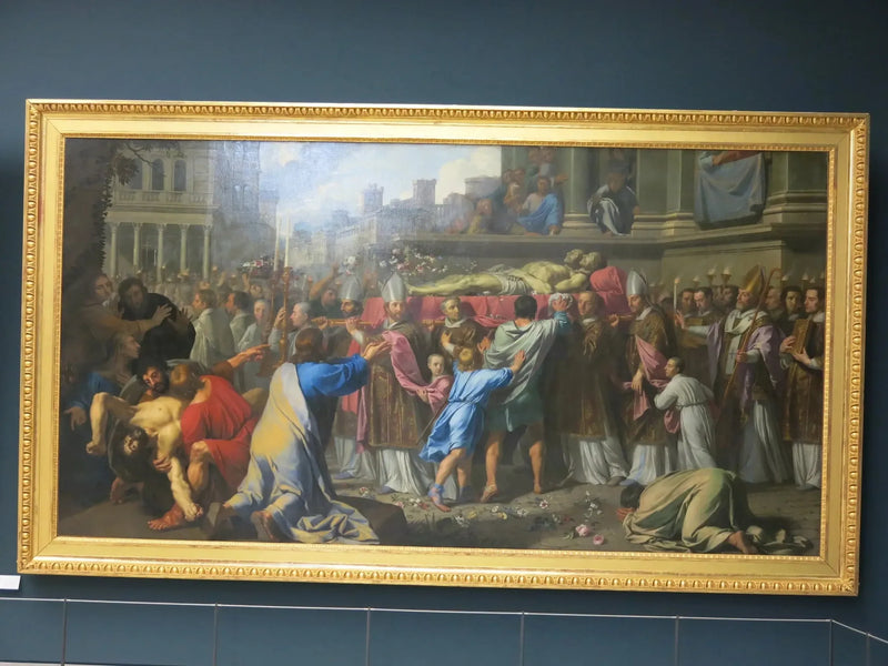 Översättning av kropparna av helgon Gervais och helgon Protais - Philippe de Champaigne