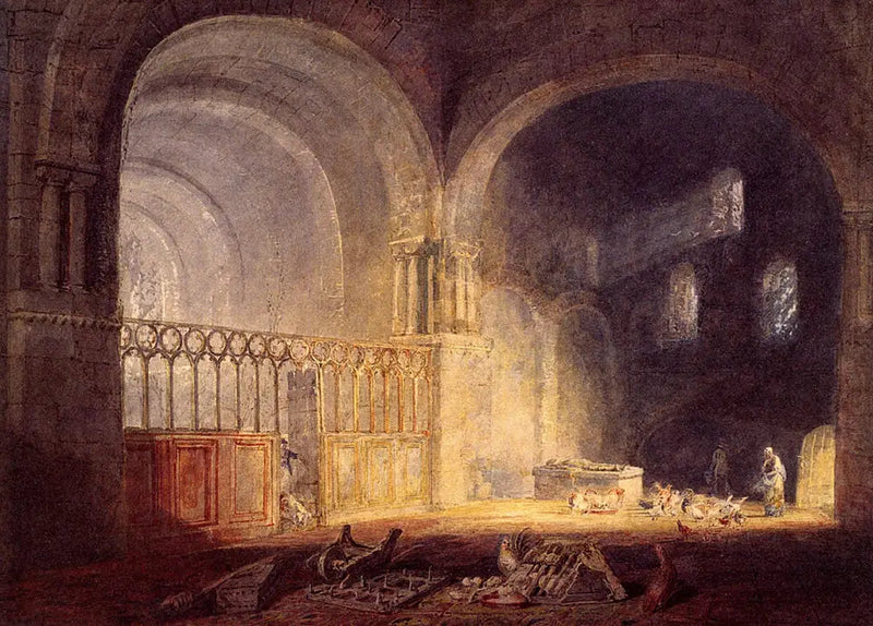 Transept av Ewenny Priory, Glamorgan - J. M. W. Turner