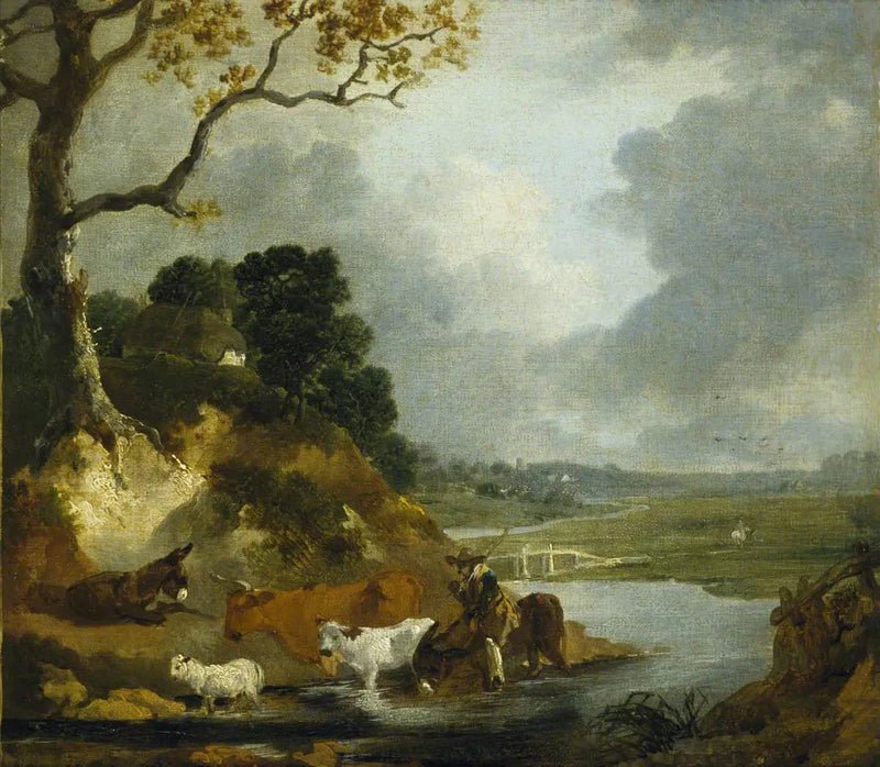 Korsning av bäcken - Thomas Gainsborough