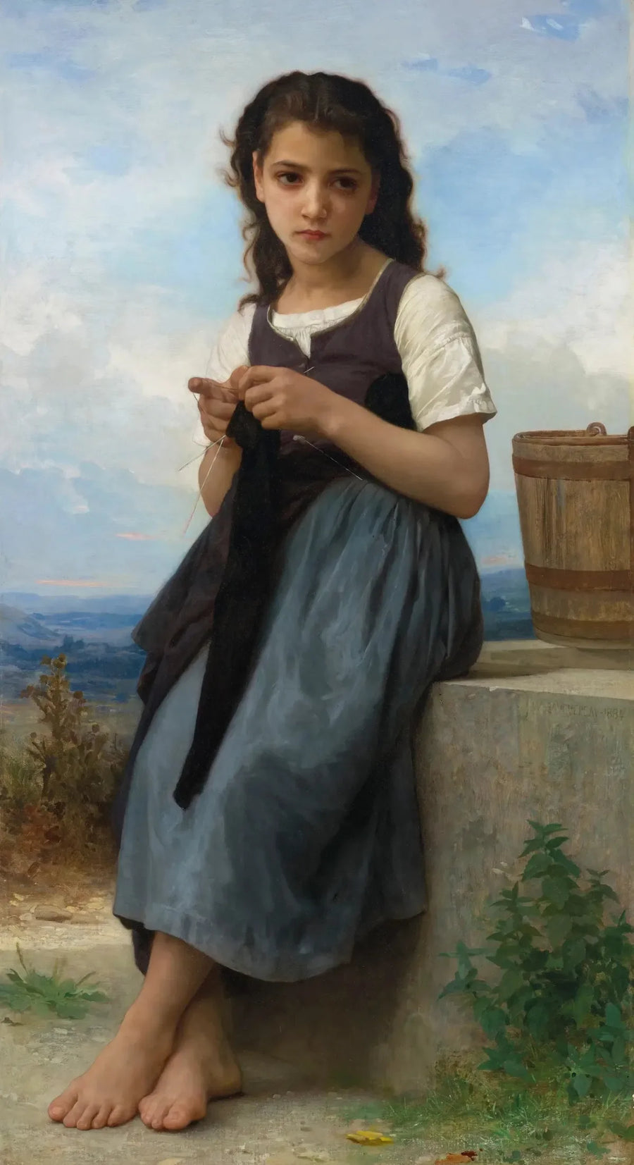 Stickerska - Bouguereau