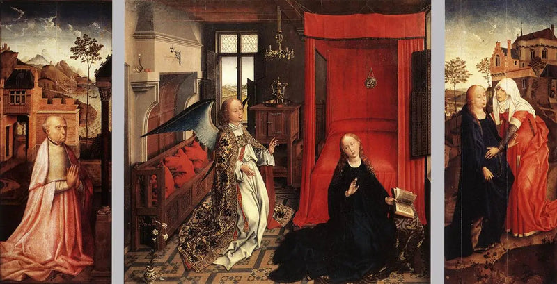Triptyk av Bebådelsen - Rogier van der Weyden