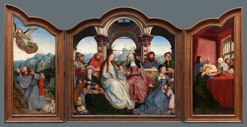 Triptyk av Sankt Annas Brödraskap i Leuven - Quentin Metsys