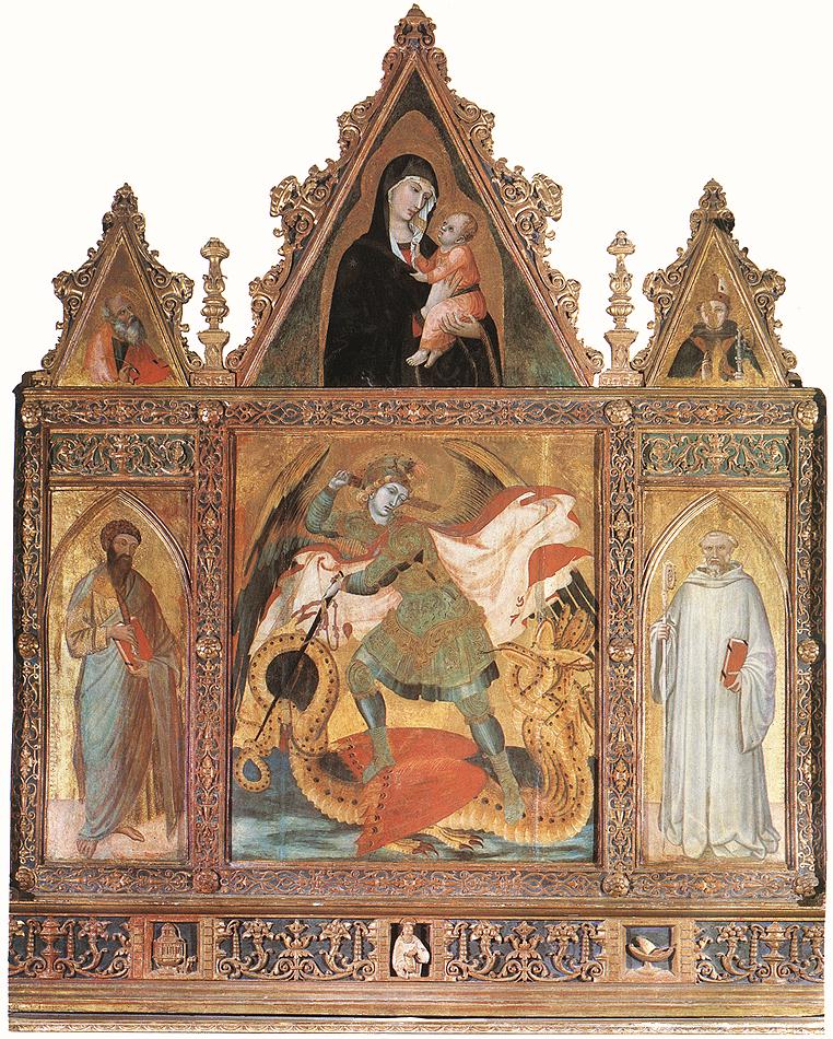 San Michele-triptyk - Ambrogio Lorenzetti