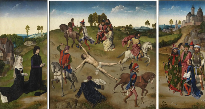 Triptyk av martyriet av helige Hippolytus - Hugo van der Goes
