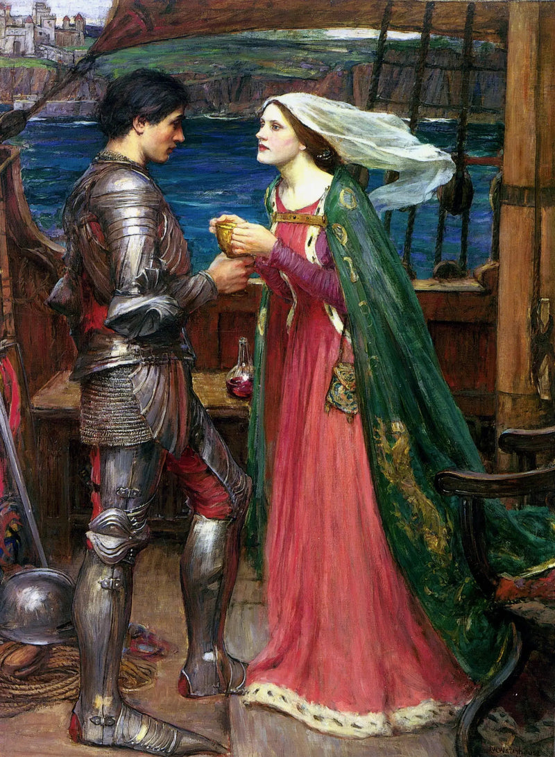 Tristan och Isolde med drycken - John William Waterhouse