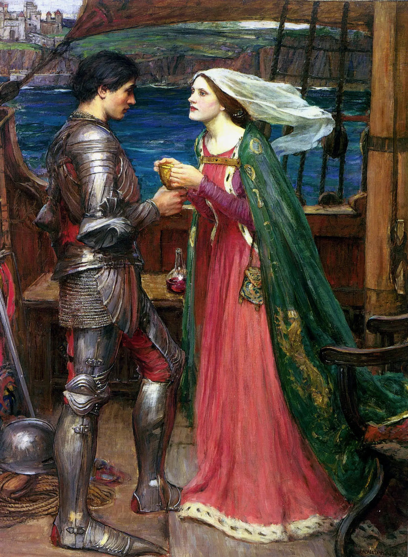 Tristan och Isolde med drycken - John William Waterhouse