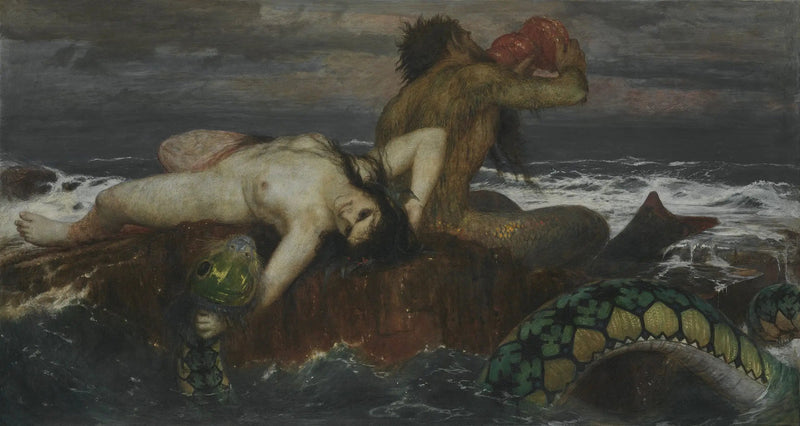 Triton och Nereide - Arnold Böcklin