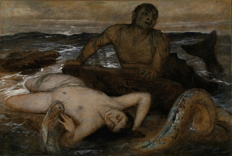 Triton och Nereide - Arnold Böcklin