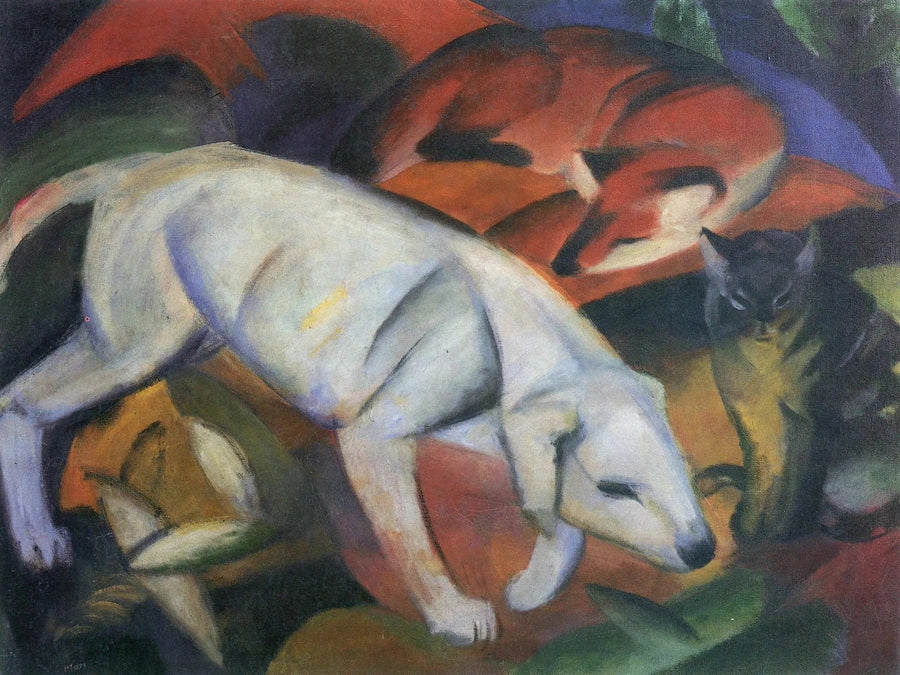 Tre djur - Franz Marc