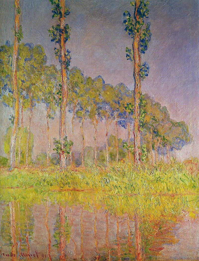 De tre träden, våren W1304 - Claude Monet
