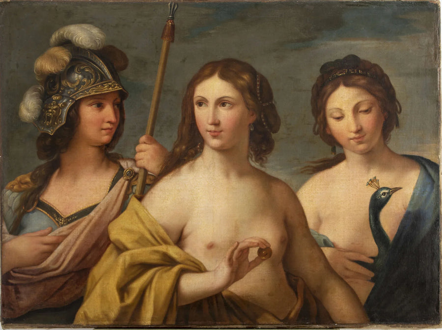 Tre gudinnor (Minerva, Venus och Juno). - Simon Vouet