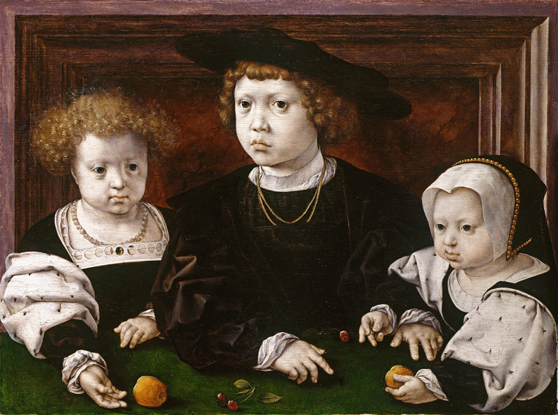 Tre barn av kung Christian II av Danmark - Jan Gossaert