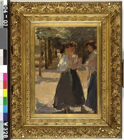 Tre kvinnor på en aveny - Isaac Israëls