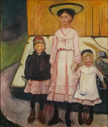 Tre Flickor i Åsgårdstrand - Edvard Munch